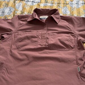 Magellan Outdoors  Casual Mauve Button Down Shirt